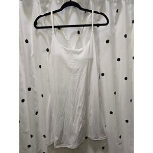 NWT Ewedoos athleisure white mini dress cross back large